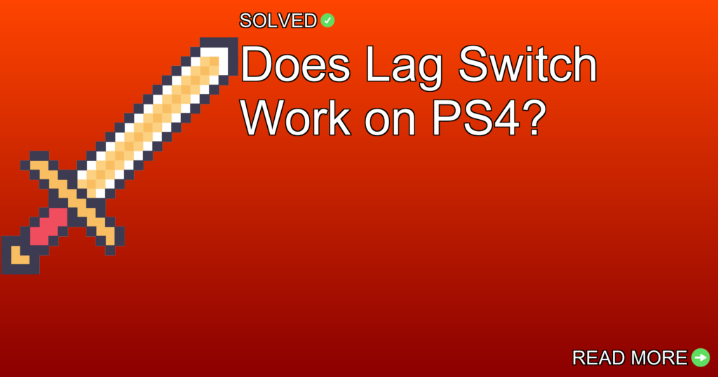 Does Lag Switch Work on PS4? - Gaming